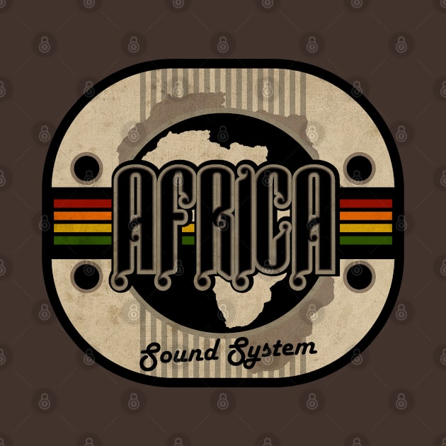 Africa Sound System by CTShirts