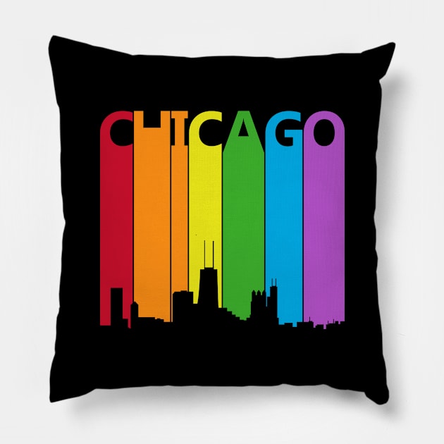 Chicago LGBT Gay Pride Pillow by GWENT