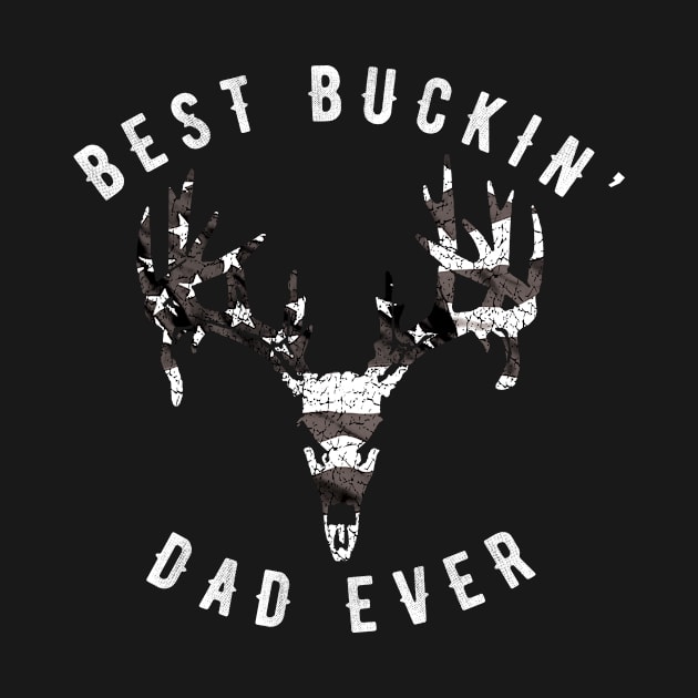 American Best Buckin Dad Ever Retro Vintage Design by Bobtees