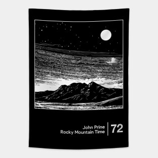 Rocky Mountain Time / Minimal Style Graphic Artwork Tapestry