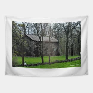 Barn and Country Road Tapestry