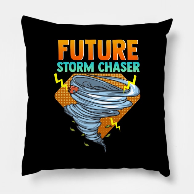 Future Storm Chaser Tornado Hurricane & Thunder Pillow by theperfectpresents