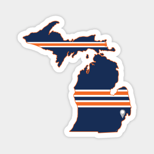 Detroit Baseball Magnet