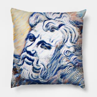 Epictetus Portrait | Epictetus Artwork 12 Pillow