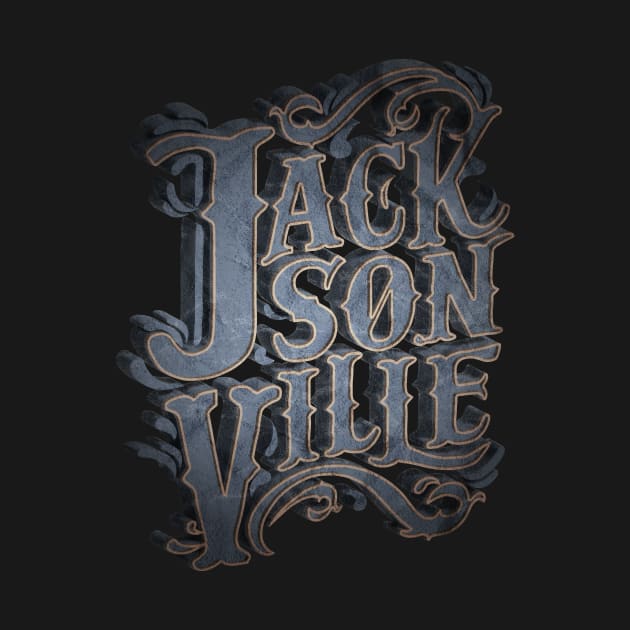 Jacksonville Florida Vintage Handlettering by MarkusShirts