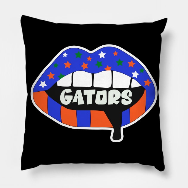 Gators Lips Pillow by NFDesigns