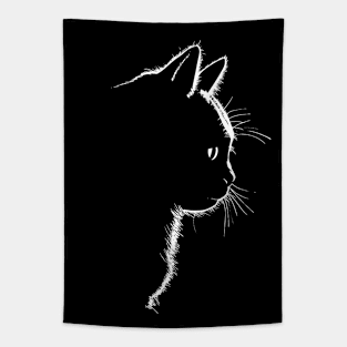 Cat Silhouette Tapestry