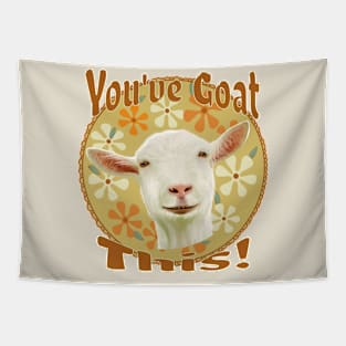 You've Goat This! Encouraging Goat! Tapestry