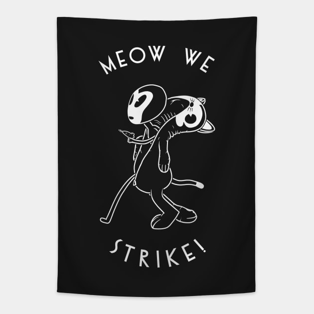 MEOW WE STRIKE! Tapestry by NoirPineapple