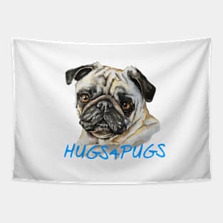 Hugs 4 Pugs Tapestry