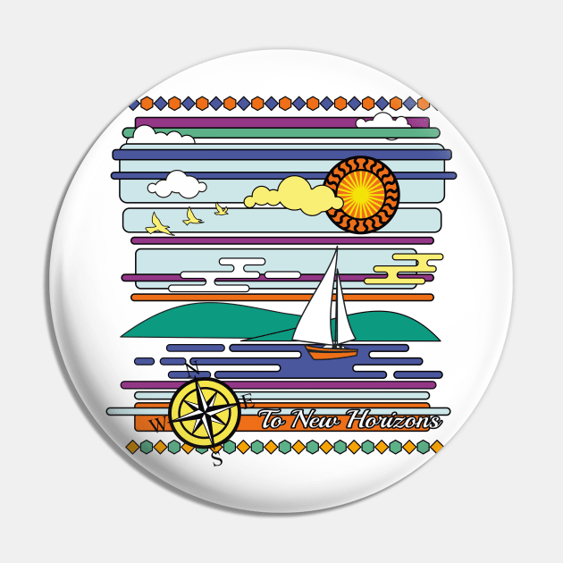 To New Horizons Pin by urrin DESIGN