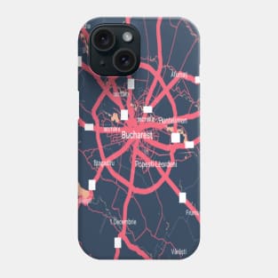 Bucharest colour map Phone Case