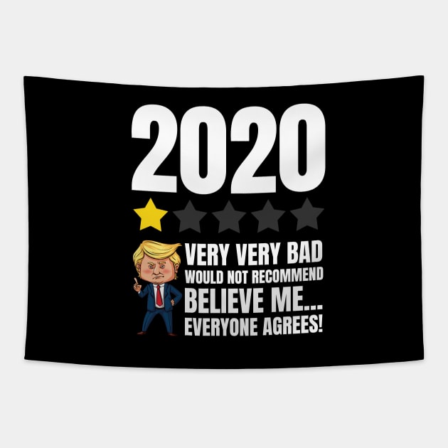 Trump Rating 2020 Quotes - Would Not recommend Tapestry by zeeshirtsandprints