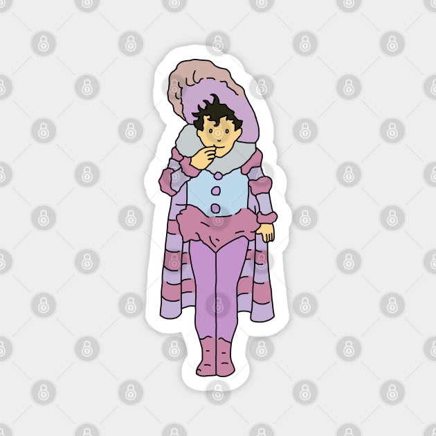 Little Nemo in Costume (Purple and Blue) Magnet by GoneawayGames