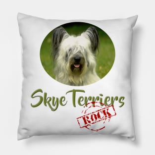 Skye Terriers Rock Pillow