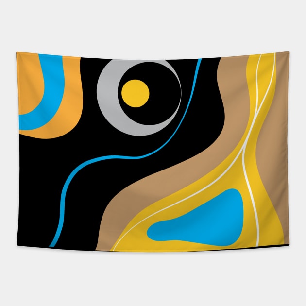 Beautiful Organic Minimalist Abstract Tapestry by ArticArtac