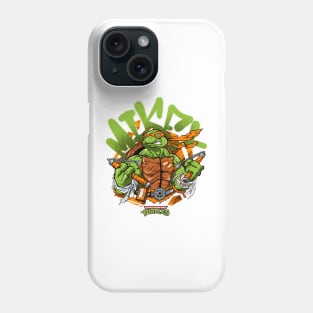 Teenage Mutan t Ninja Turtle Mikey - Graffiti Style Phone Case