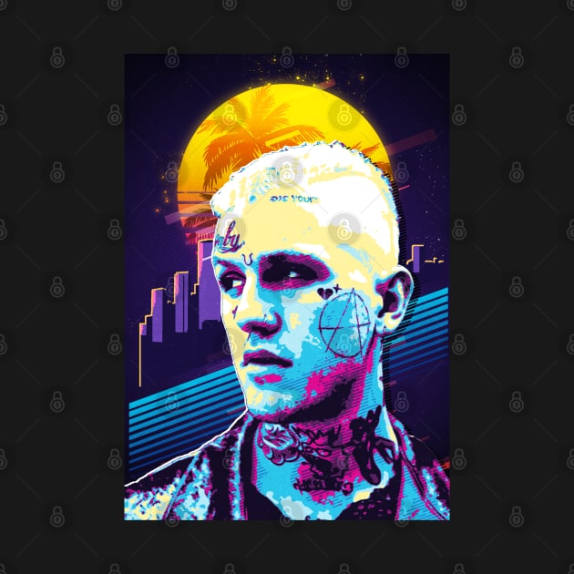 retro 80s lil peep by bahullah_art