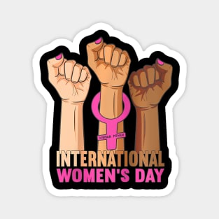 Happy Womens Day 8 March 2024 International Womens Day Magnet