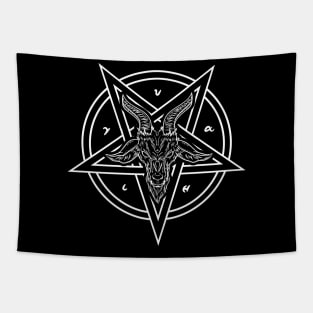 Satanic Baphomet Occult T-Shirt Tapestry