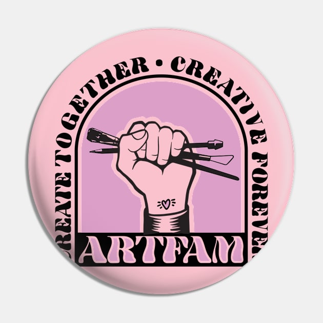 ARTFAM Create Together Pin by todd_stahl_art