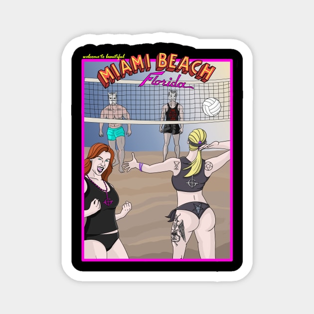 Beach party ghouls Magnet by Injustice