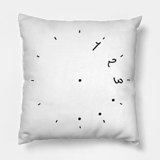 One two three clock! Pillow