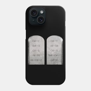 The Ten Commandments of a Graphic Designer Phone Case