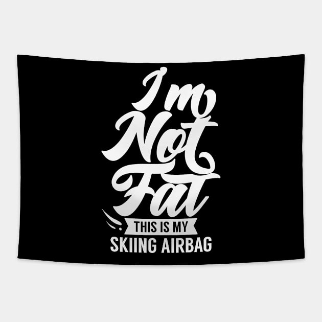 Skier Airbags Winter Skiing Ski Airbag Tapestry by dr3shirts