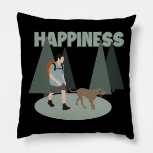 Happiness Wander Backpacking Outdoor Hiker Hiking Pillow