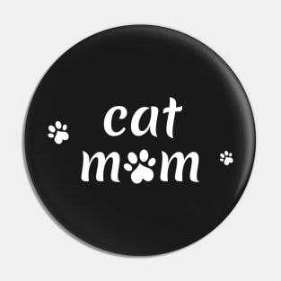 cat mom sticker Pin