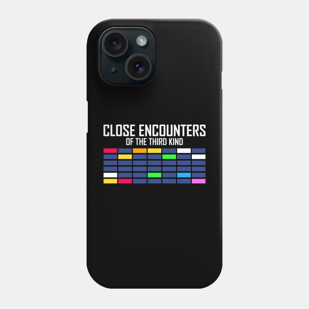 Close Encounters of the Third Kind, Musical-tone Color Code Board Phone Case by Scud"