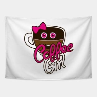 Cute Coffee GirlAddict Tapestry