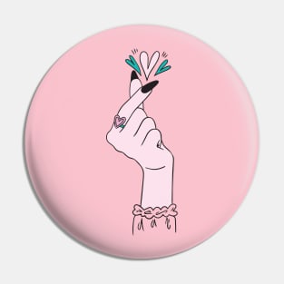 Finger Heart Pin