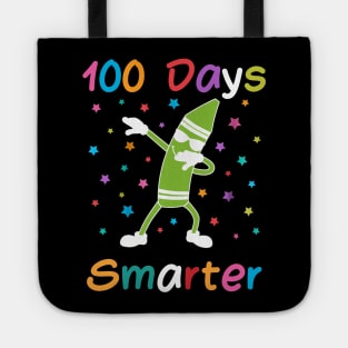 100 Days Smarter 100th Day of School Dabbing Crayon Tote