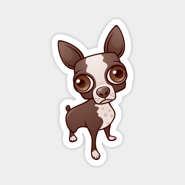 Zippy the Boston Terrier Magnet by fizzgig