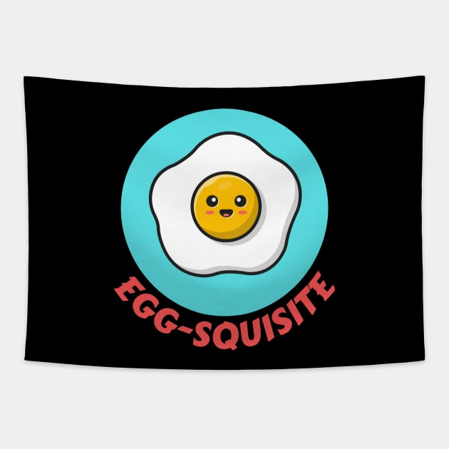 Egg-squisite | Egg Pun Tapestry by Allthingspunny