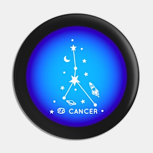 Cancer Zodiac Sign Aura Pin