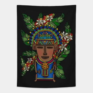 MUISCA CHIBCHA COLOMBIA COFFEE PLANT - full colour Tapestry