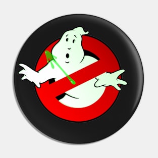 Who Busts The Ghost Busters? (logo) v3 Pin