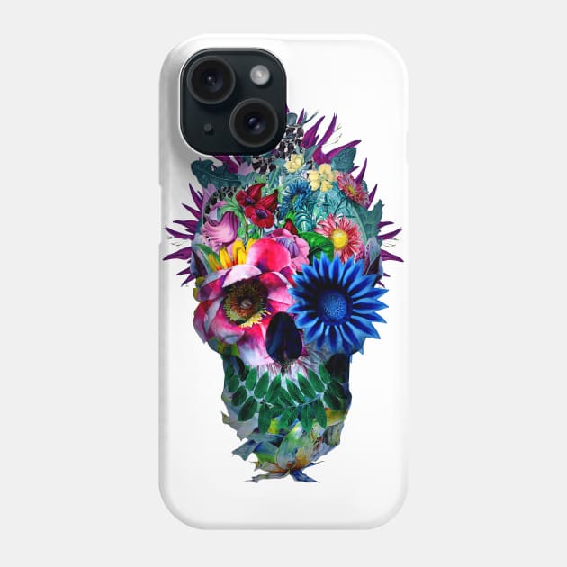 FLORAL SKULL Phone Case by rizapeker