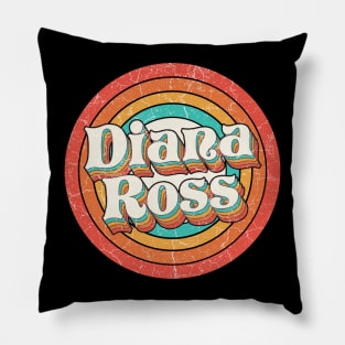 Diana Proud Name - Vintage Grunge Style Pillow