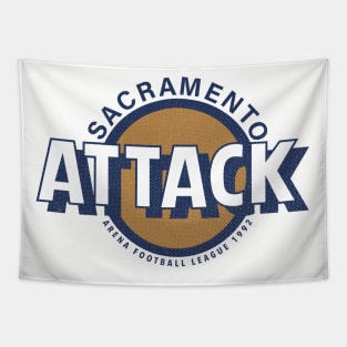 Defunct Sacramento Attack Arena Football 1992 Tapestry