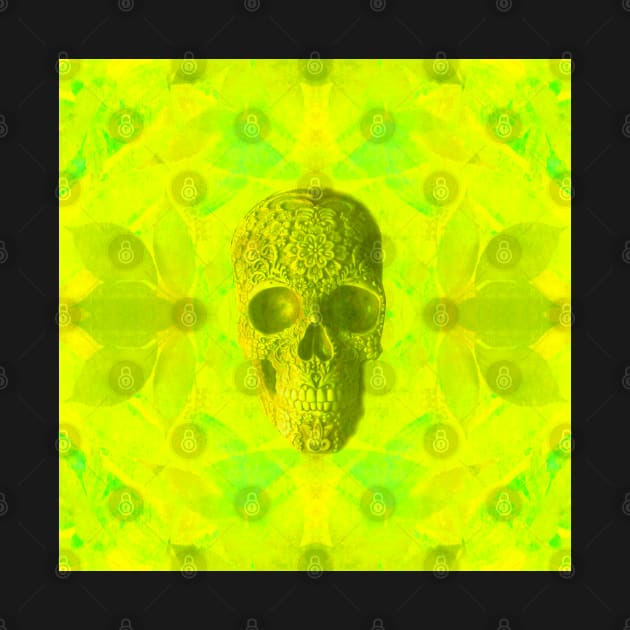 Skull Candy -  Vibrant Yellow by BenitaJayne