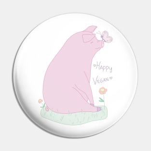 Happy vegan! Pin