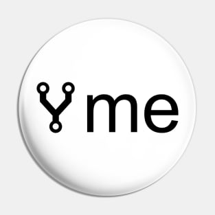Fork Me - Funny Programmer Design with Git Fork Symbol Pin