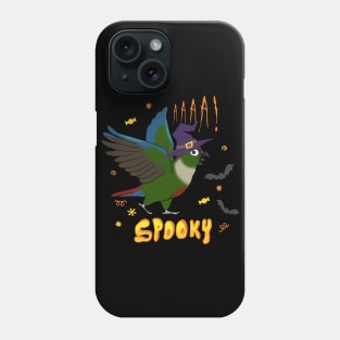 SPOOKY green cheeked conure Phone Case