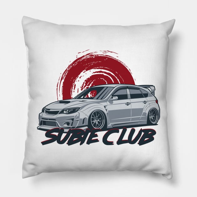 Subie club - Impreza STI Pillow by Markaryan