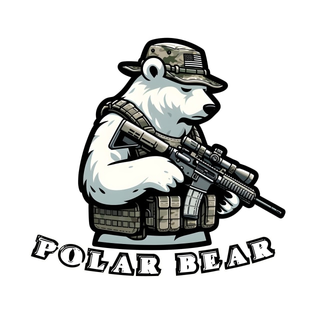 Tactical Polar Bear by Rawlifegraphic