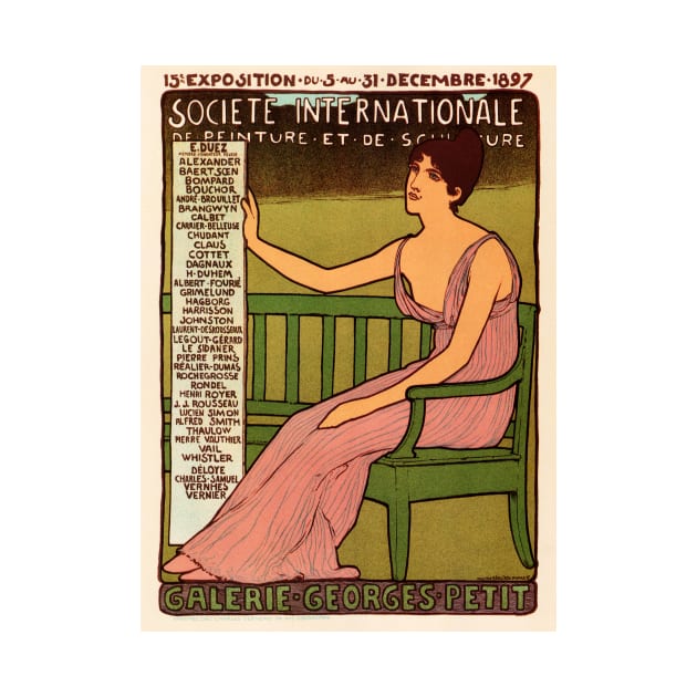 SOCIETE INTERNATIONALE Decorative Arts Exhibition Galerie Georges Petit Advertisement by vintageposters